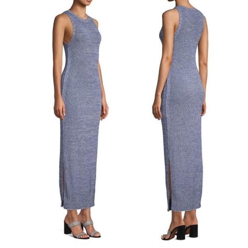 Theory Marled Pointelle Maxi Tank Dress
